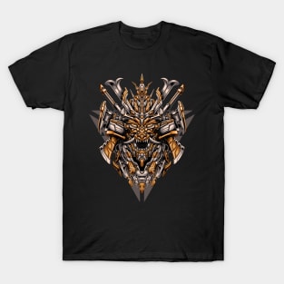 Great Skull Samurai Mecha Illustration 3 T-Shirt